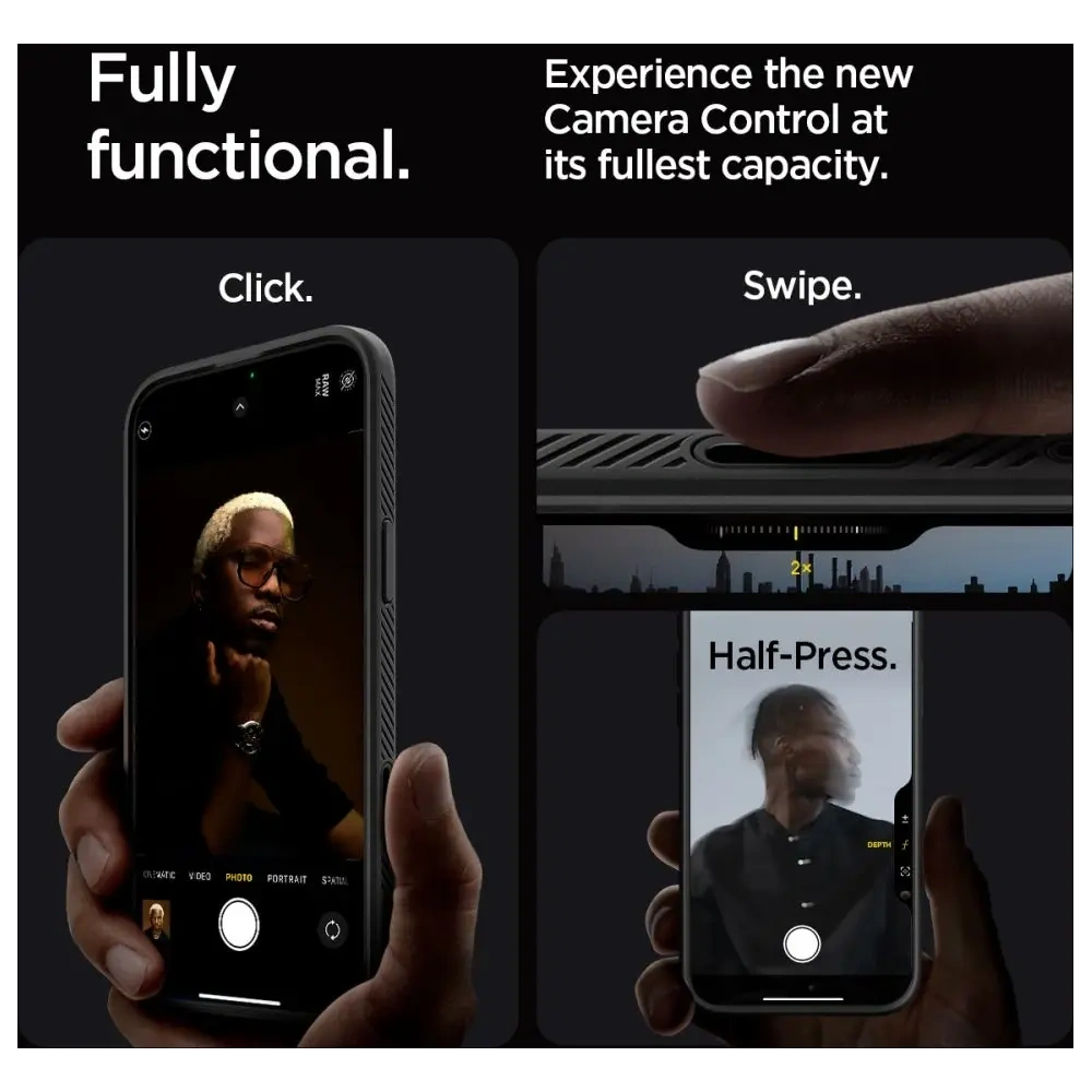 Etui Spigen Liquid Air T Mag MagSafe Apple iPhone 16 Pro Max Matte Black