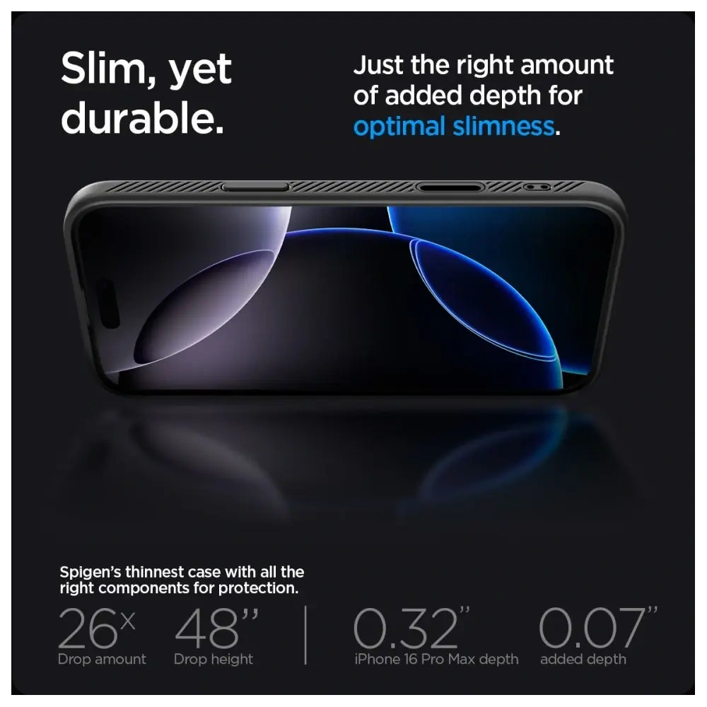 Etui Spigen Liquid Air T Mag MagSafe Apple iPhone 16 Pro Max Matte Black