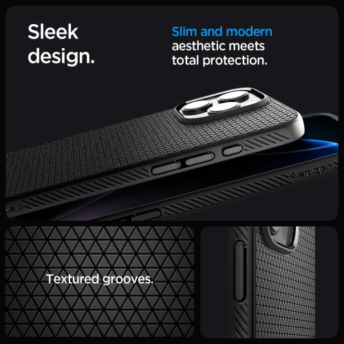 Kup Spigen Liquid Air T Mag MagSafe Apple iPhone 16 Pro Max Matt Schwarz - SPN16774 - {ean13} - Sklep Home Screen