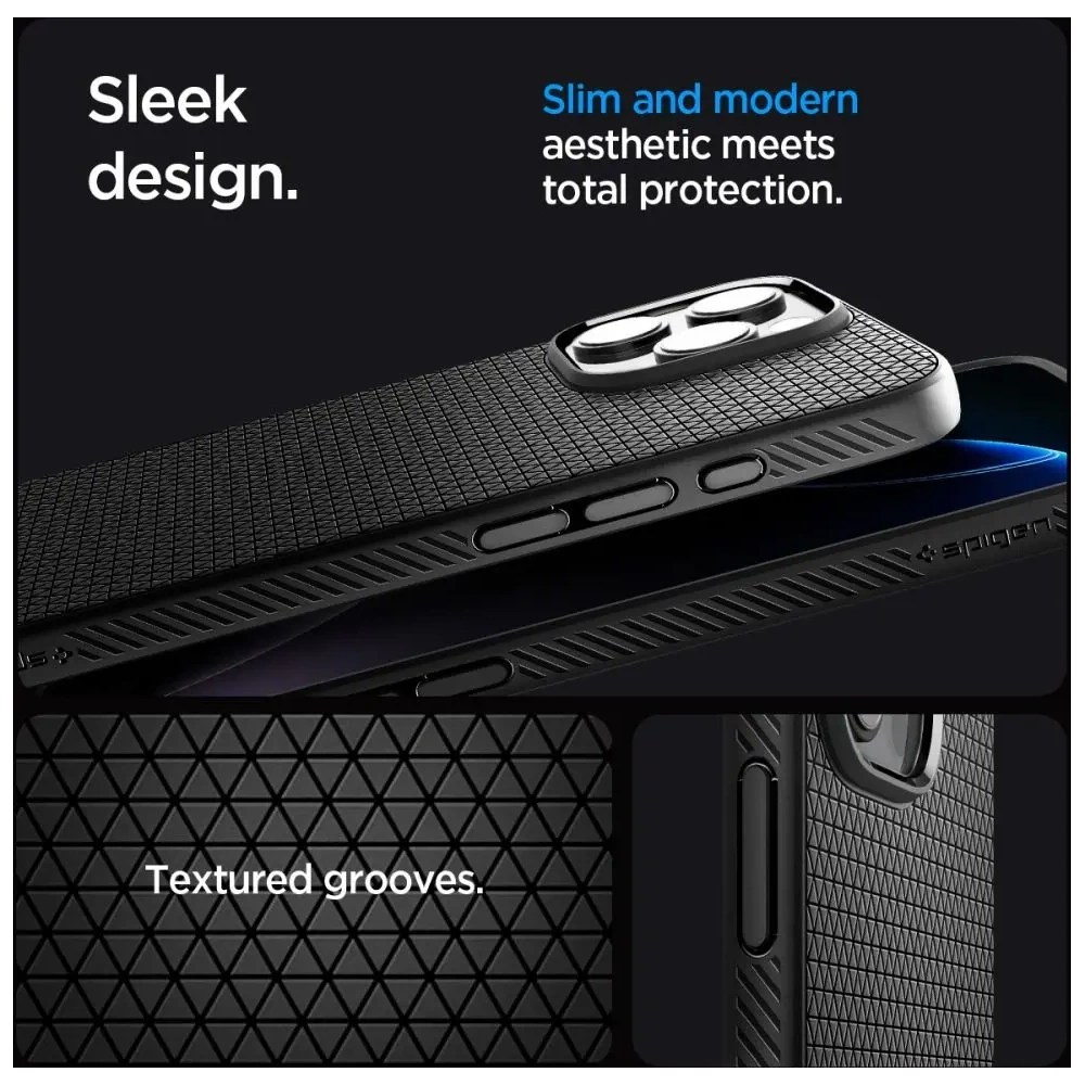 Etui Spigen Liquid Air T Mag MagSafe Apple iPhone 16 Pro Max Matte Black