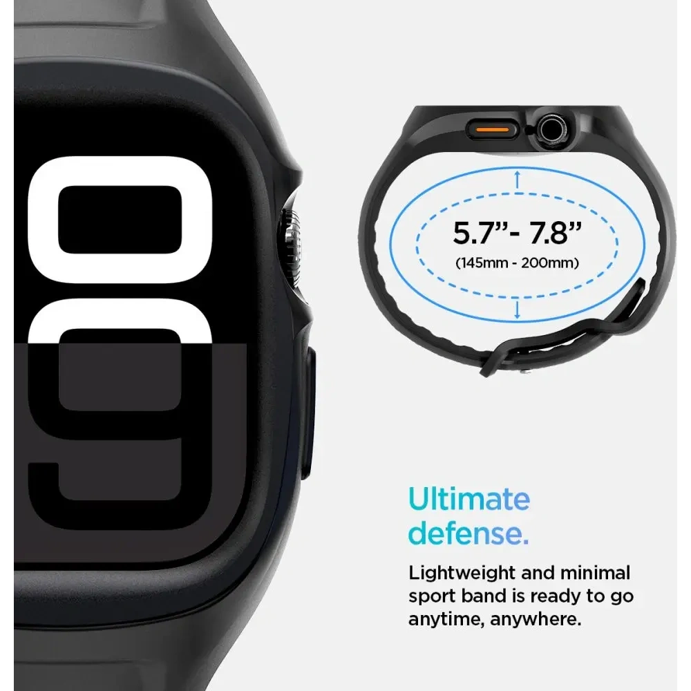 Pasek Spigen Liquid Air Pro Apple Watch 10 / 11 46mm Matte Black