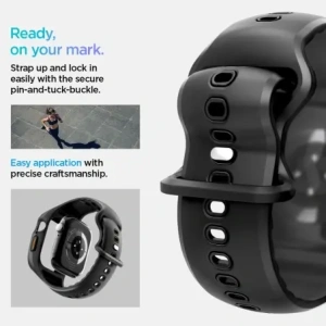 Kup Pasek Spigen Liquid Air Pro Apple Watch 10 46mm Matte Black - SPN16779 - {ean13} - Sklep Home Screen