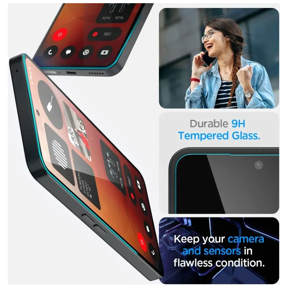 Szkło hartowane Spigen Glas.tr ez Fit Nothing Phone 3a / 3a Pro Clear