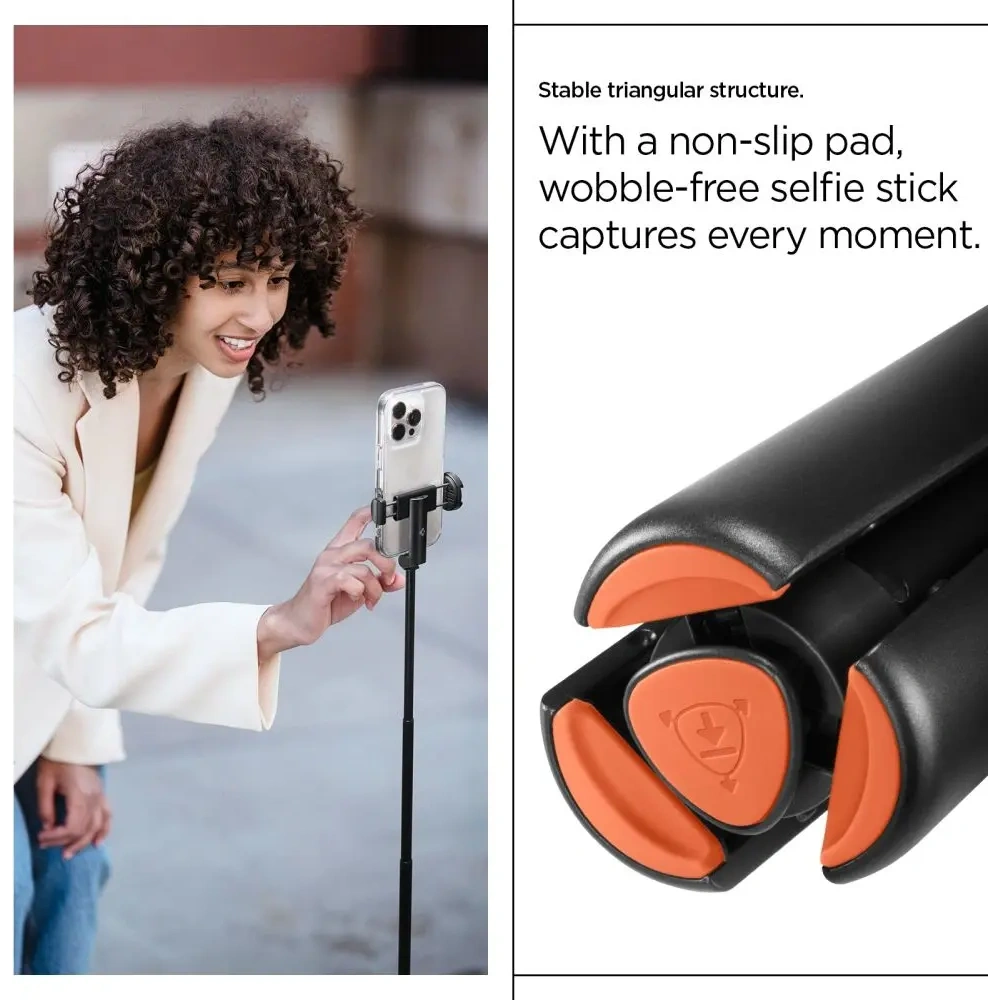 Kijek Spigen S541W Bluetooth Selfie Stick Tripod Black