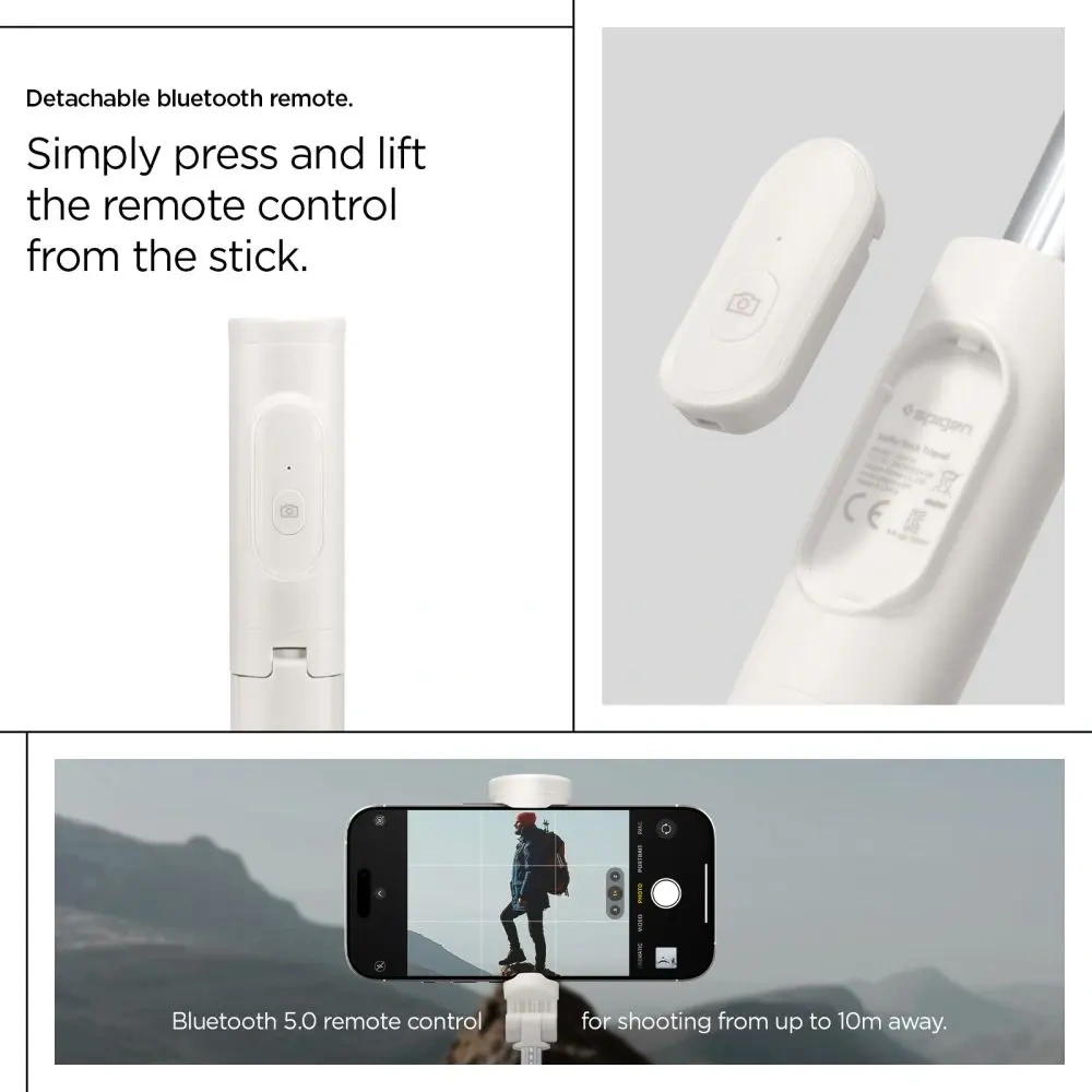 Kijek Spigen S541W Bluetooth Selfie Stick Tripod Dune Beige