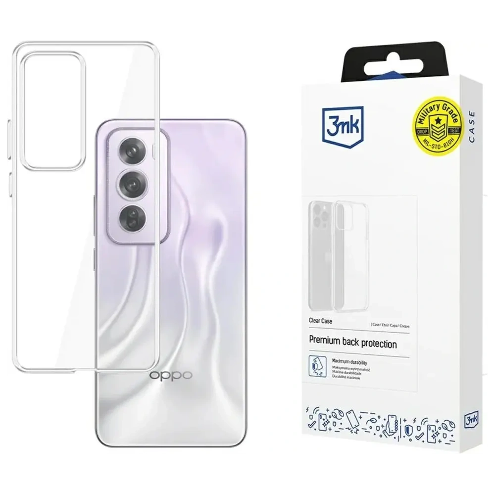 Etui 3MK Clear Case do Oppo Reno 12 Pro