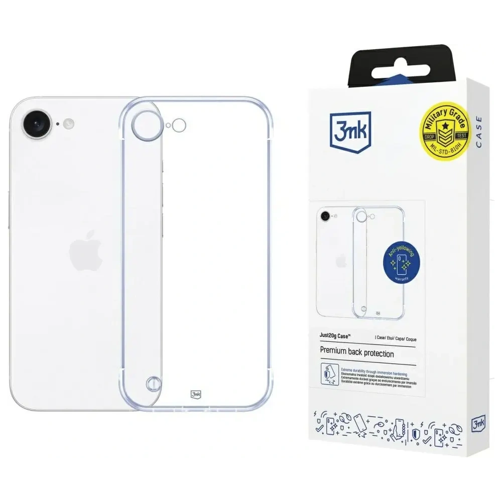 Etui 3MK Just20g Clear Case do Apple iPhone 16e