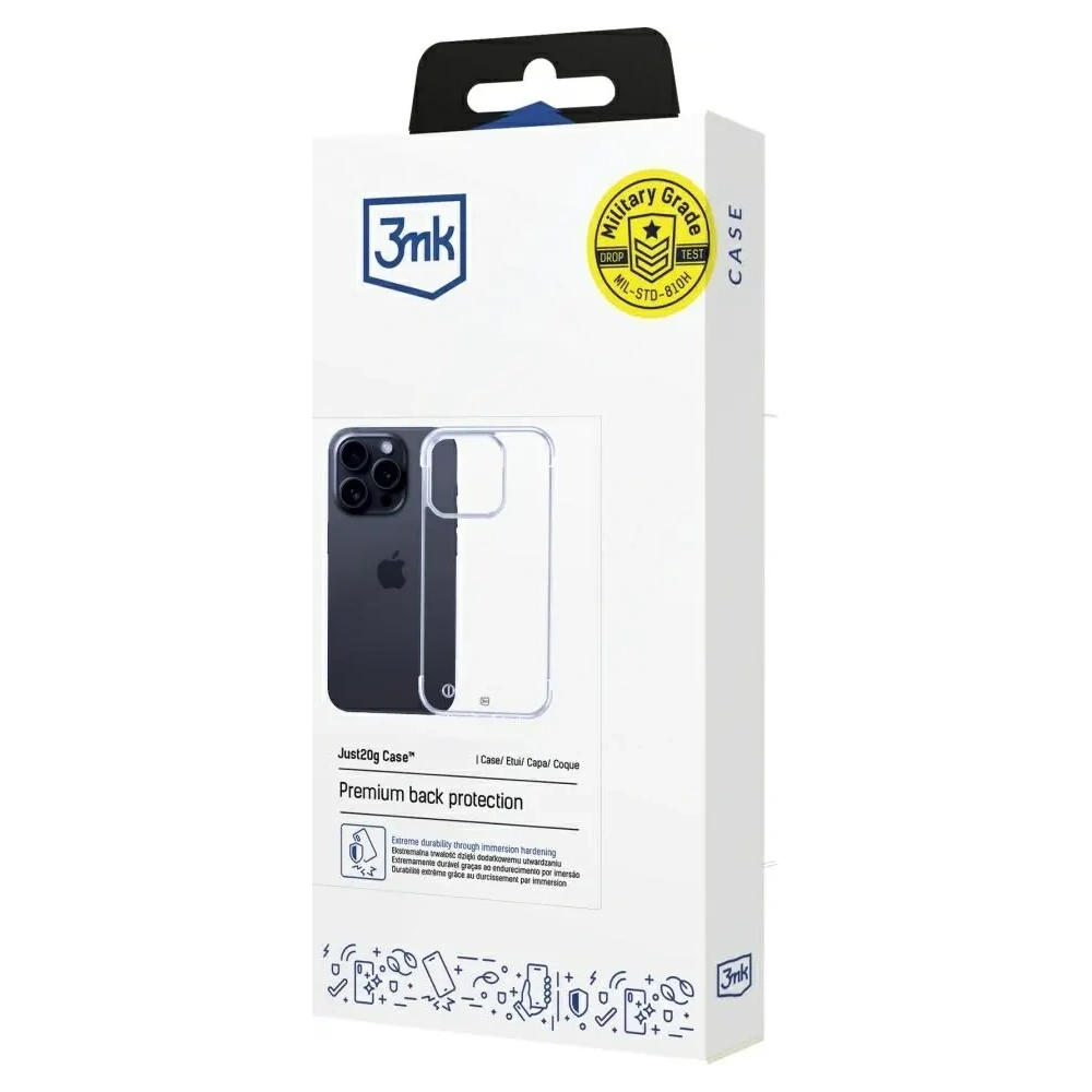 Etui 3MK Just20g Clear Case do Apple iPhone 14 Pro