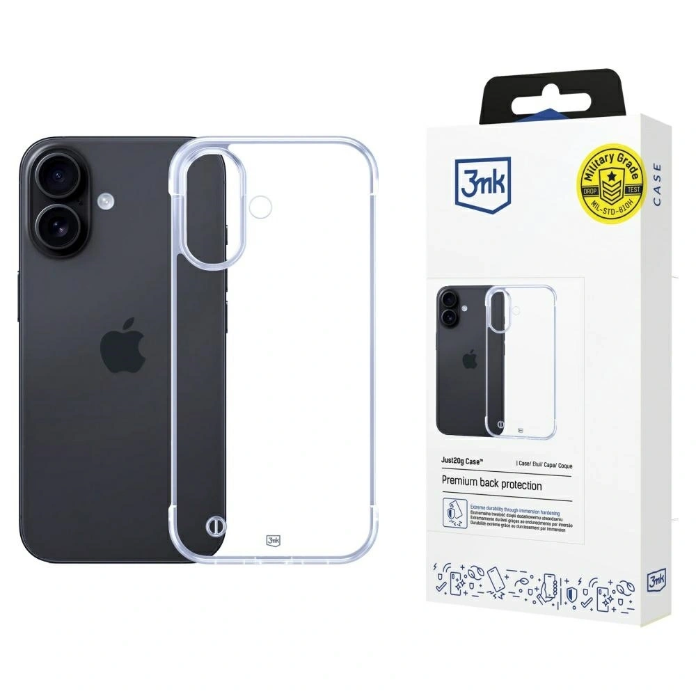 Etui 3MK Just20g Clear Case do Apple iPhone 16