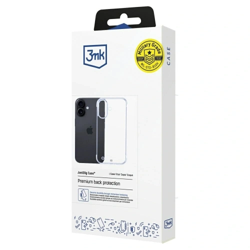 Kup 3MK Just20g Clear Case pro Apple iPhone 16 Plus - 3MK16360 - {ean13} - Sklep Home Screen