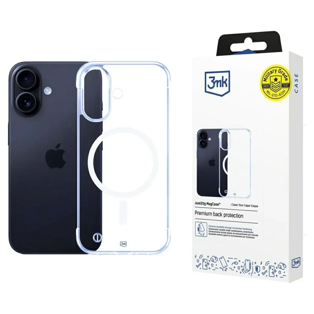 Etui 3MK Just20g MagCase do Apple iPhone 16 Plus