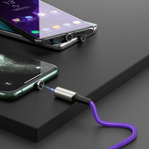 Kup Baseus Magnetisches Mikro-USB-Kabel Zink 2A 1m (lila) - BSU1519PRP - {ean13} - Sklep Home Screen