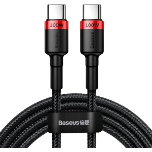 Buy Baseus Cafule PD2.0 100W Charging USB USB-C Cable 20V 5A 2m Red & Black - BSU1520REDBLK - {ean13} - Home Screen Store Europe