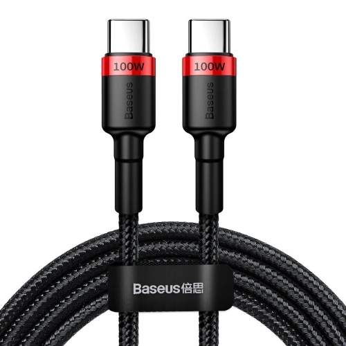 Kup USB-C kábel Baseus Cafule, QC 3.0, PD 2.0, 100W, 5A, 2m (piros-fekete) - BSU1520REDBLK - {ean13} - Sklep Home Screen