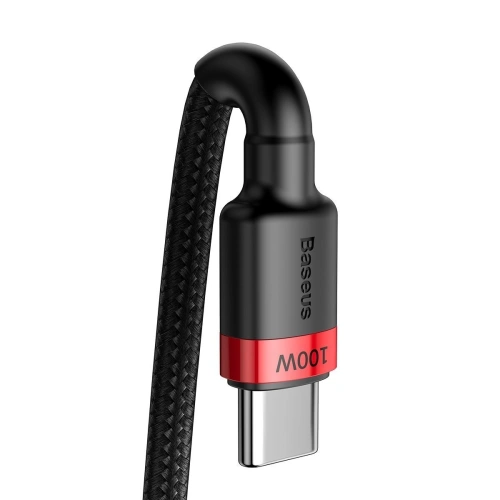 Kup USB-C kábel Baseus Cafule, QC 3.0, PD 2.0, 100W, 5A, 2m (piros-fekete) - BSU1520REDBLK - {ean13} - Sklep Home Screen