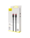 Kup USB-C kábel Baseus Cafule, QC 3.0, PD 2.0, 100W, 5A, 2m (piros-fekete) - BSU1520REDBLK - {ean13} - Sklep Home Screen