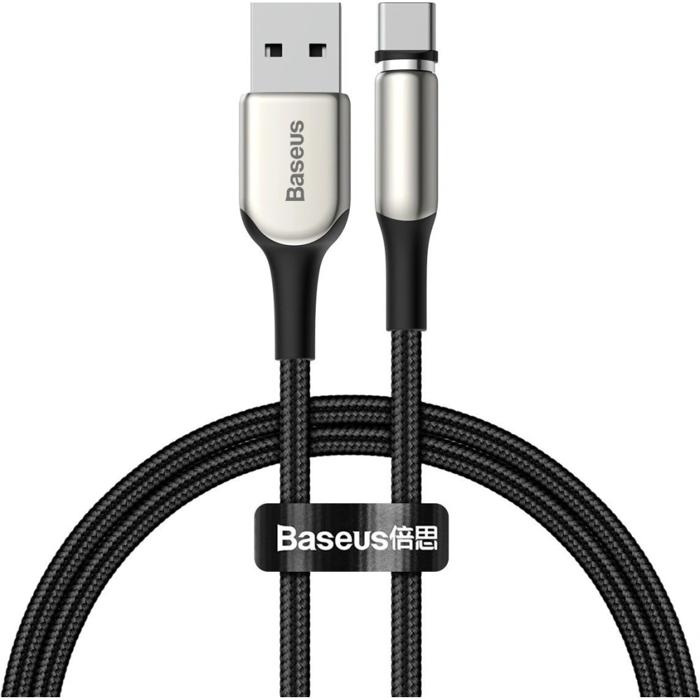 Kabel magnetyczny USB-C Baseus Zinc 2A 1m (czarny)