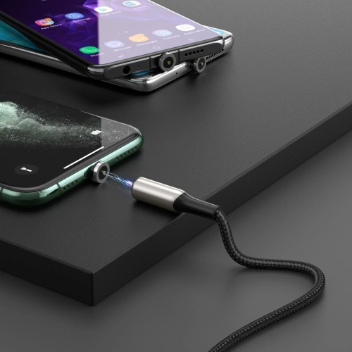 Kup USB-C mágneses kábel Baseus Zinc 2A 1m (fekete) - BSU1521BLK - {ean13} - Sklep Home Screen