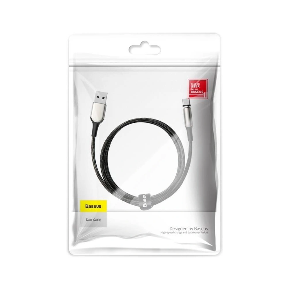 Kabel magnetyczny USB-C Baseus Zinc 2A 1m (czarny)