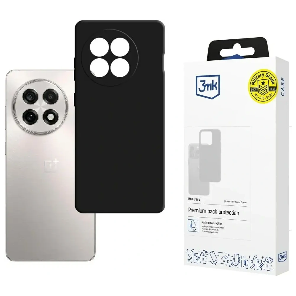 Etui 3MK Matt Case do OnePlus 13R / Ace 5 czarny