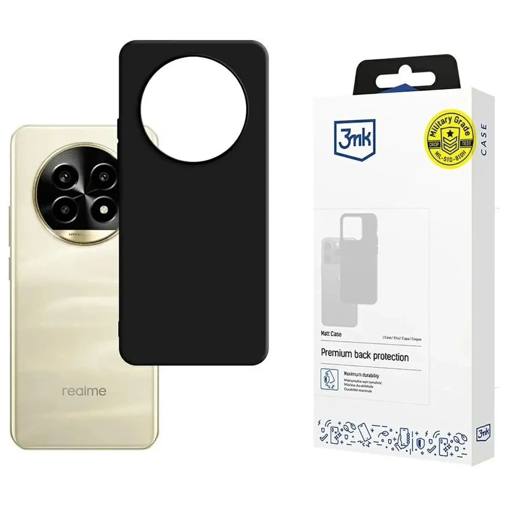 Etui 3MK Matt Case do Realme 13 Pro+ Plus 5G / Realme 13 Pro 5G czarny