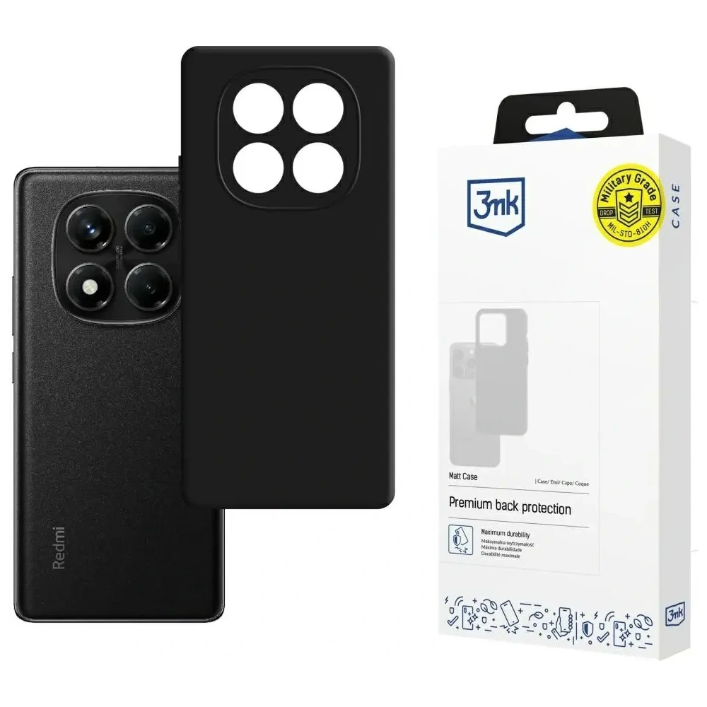 Etui 3MK Matt Case do Xiaomi Redmi Note 14 Pro 4G czarny