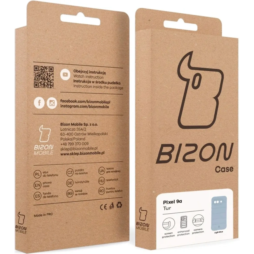 Pancerne etui Bizon Case Tur do Google Pixel 9a jasnoniebieskie