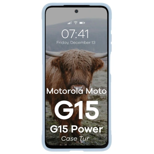 Kup Husă BIZON pentru Motorola Moto G15 / G15 Power albastru deschis - BIZ9253 - {ean13} - Sklep Home Screen