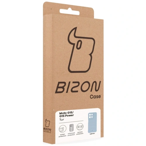 Kup Husă BIZON pentru Motorola Moto G15 / G15 Power albastru deschis - BIZ9253 - {ean13} - Sklep Home Screen