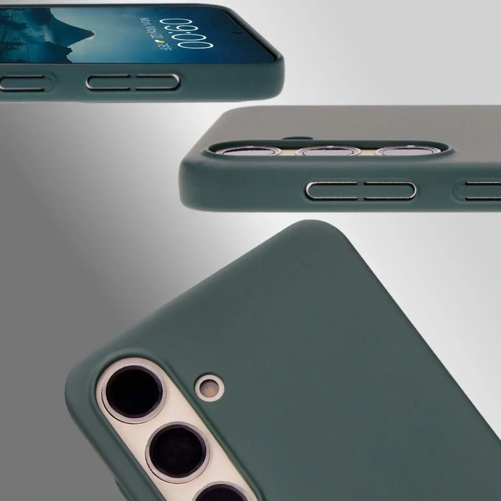 Etui Bizon Case Łupka do Samsung Galaxy S24 zielone