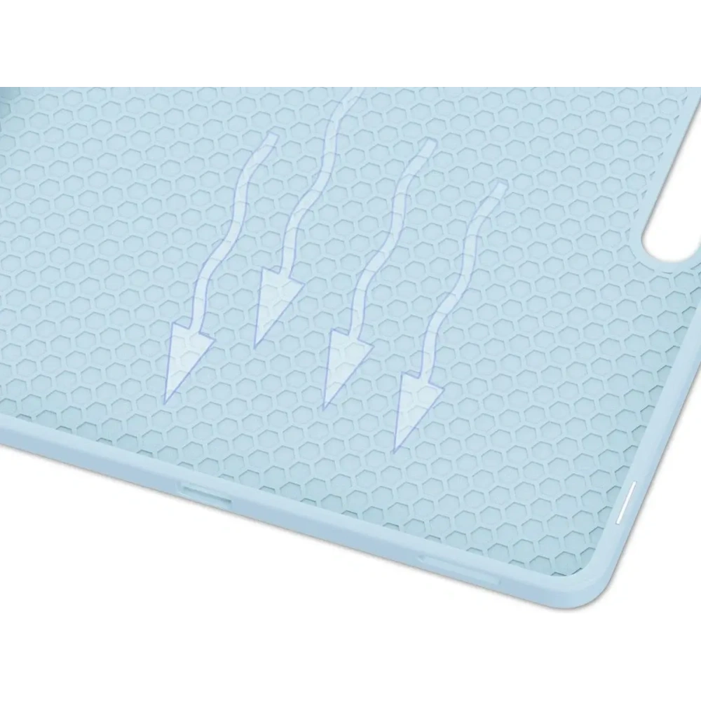 Etui z klapką Bizon Case Tab Lizard do Samsung Galaxy Tab S10 FE+ Plus błękitne