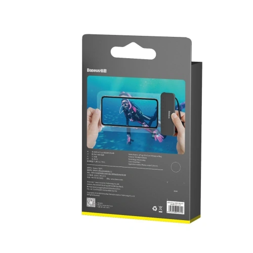 Buy Baseus Let's Go Universal Waterproof Case Black - BSU1523BLK - {ean13} - Home Screen Store Europe