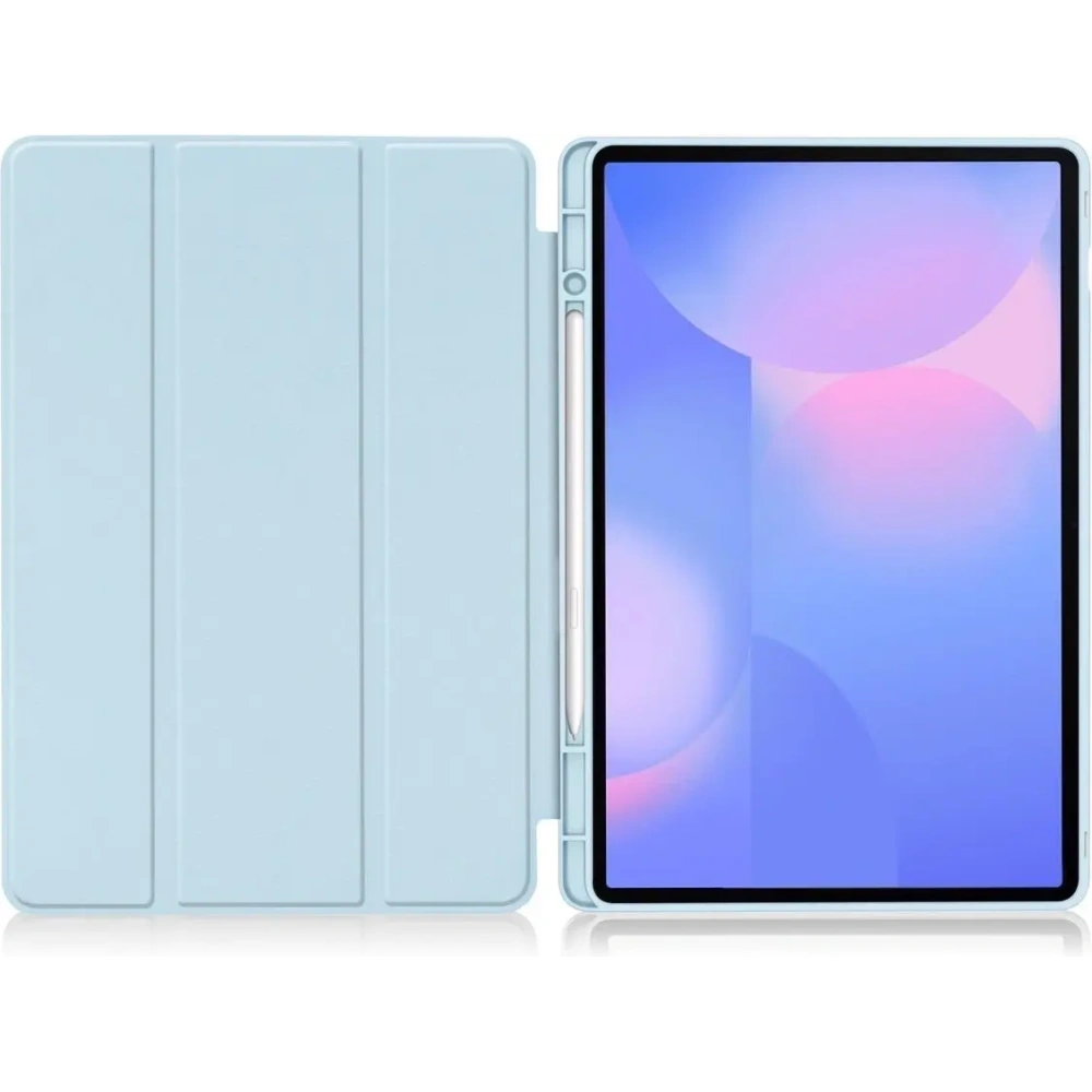 Etui z klapką Bizon Case Tab Lizard do Samsung Galaxy Tab S10 FE+ Plus błękitne