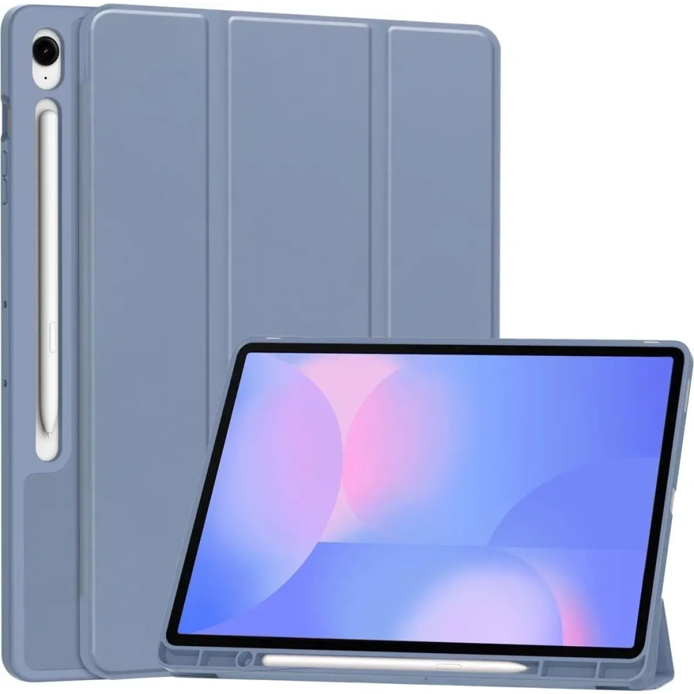 Etui z klapką Bizon Case Tab Lizard do Samsung Galaxy Tab S10 FE+ Plus lawendowe
