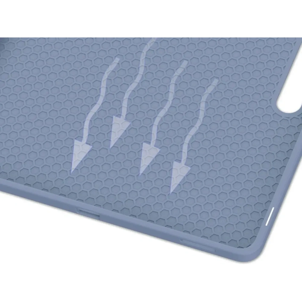 Etui z klapką Bizon Case Tab Lizard do Samsung Galaxy Tab S10 FE+ Plus lawendowe