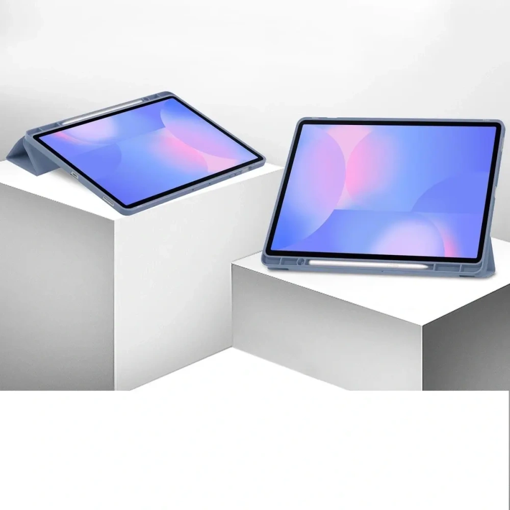 Etui z klapką Bizon Case Tab Lizard do Samsung Galaxy Tab S10 FE+ Plus lawendowe