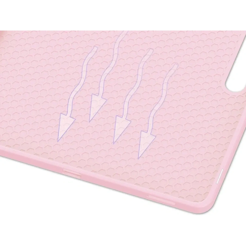 Etui z klapką Bizon Case Tab Lizard do Samsung Galaxy Tab S10 FE+ Plus różowe