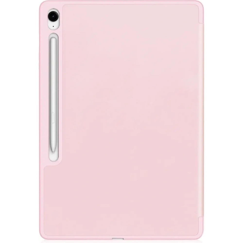 Etui z klapką Bizon Case Tab Lizard do Samsung Galaxy Tab S10 FE+ Plus różowe