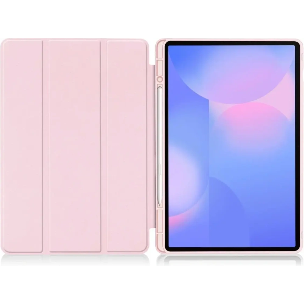 Etui z klapką Bizon Case Tab Lizard do Samsung Galaxy Tab S10 FE+ Plus różowe