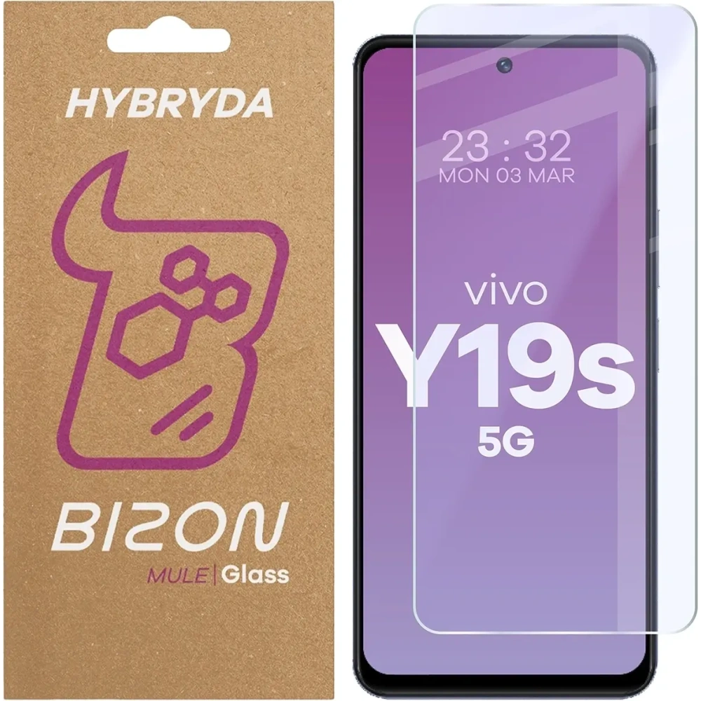 Elastyczne szkło hybrydowe Bizon Glass Mule do Vivo Y19s
