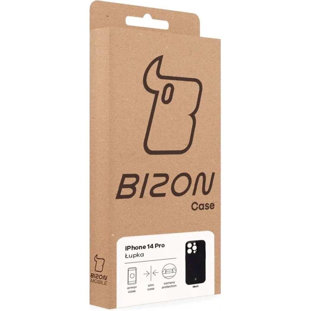 Etui Bizon Case Łupka do Apple iPhone 14 Pro czarne