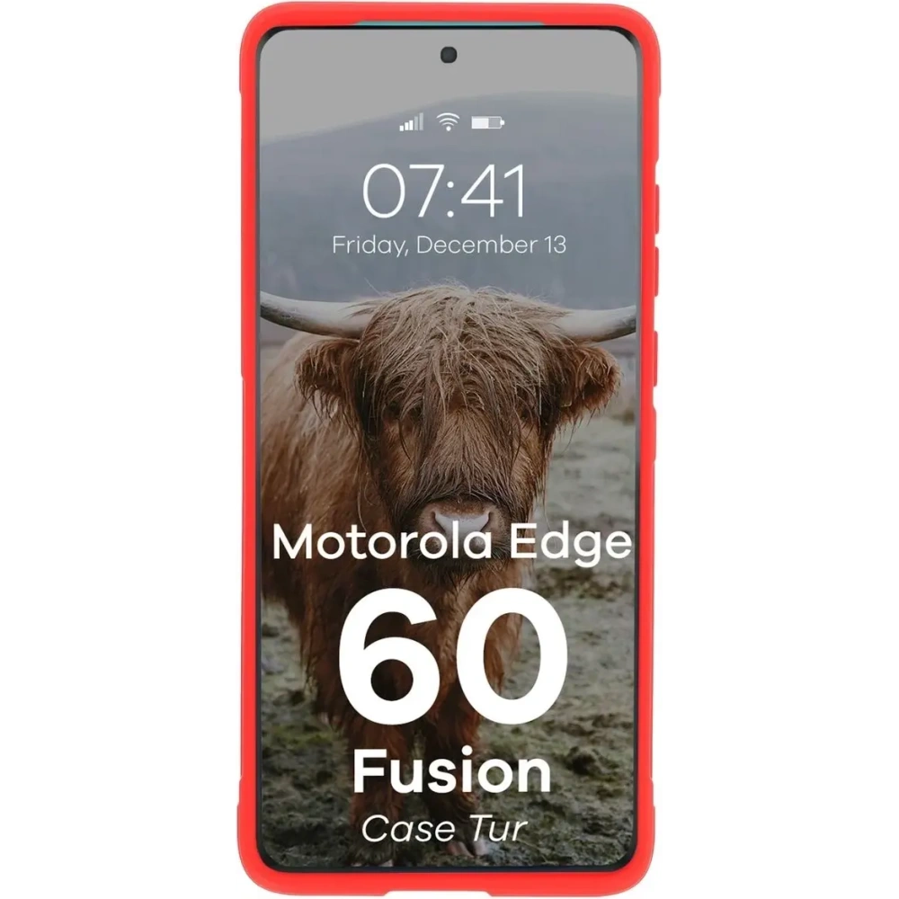 Pancerne etui Bizon Case Tur do Motorola Edge 60 / 60 Fusion czerwone