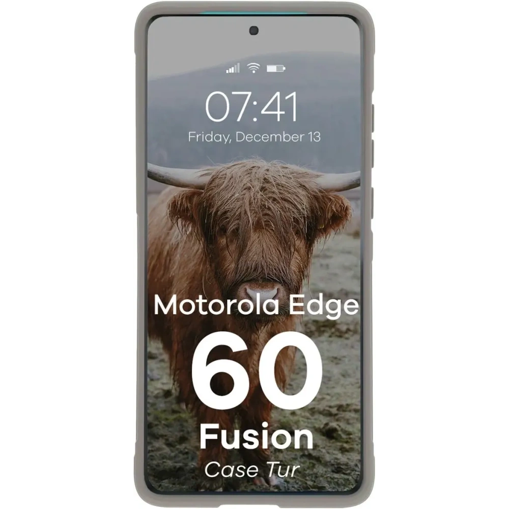 Pancerne etui Bizon Case Tur do Motorola Edge 60 / 60 Fusion jasnoszare