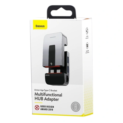 Kup Adapter 9w1 Baseus Armor Age, Hub 3x USB 3.0 + HDMI + 2x ThunderBolt 3 + USB-C + jack 3,5mm do Apple MacBook Pro - BSU1524 - {ean13} - Sklep Home Screen