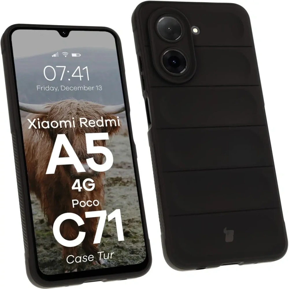 Pancerne etui Bizon Case Tur do Xiaomi Redmi A5 4G / POCO C71 4G czarne