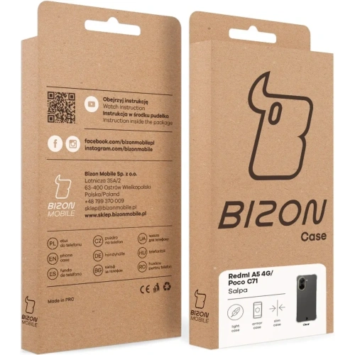 Kup BIZON Pouzdro Salpa Xiaomi Redmi A5 4G / POCO C71 4G průhledné - BIZ9272 - {ean13} - Sklep Home Screen