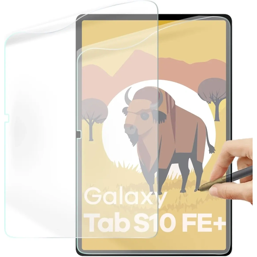 Folia imitująca papier Bizon Film Tab Papirus do Samsung Galaxy Tab S10 FE+ Plus [2 PACK]