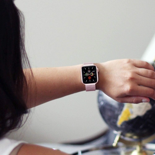 Kup [CR] Tech-Protect Milaneseband karkötő Apple Watch 4/5/6/7/SE 44/45mm rózsaarany - OT-892 - {ean13} - Sklep Home Screen