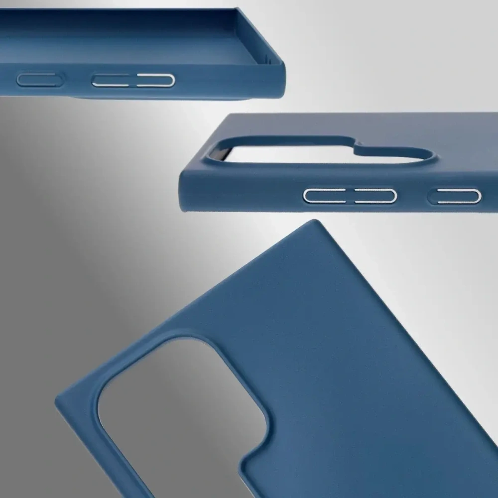 Etui Bizon Case Łupka do Samsung Galaxy S24 Ultra niebieskie