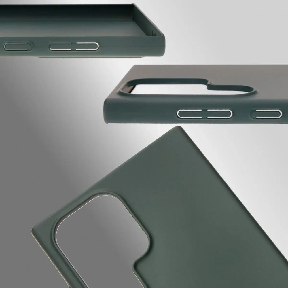 Etui Bizon Case Łupka do Samsung Galaxy S24 Ultra zielone